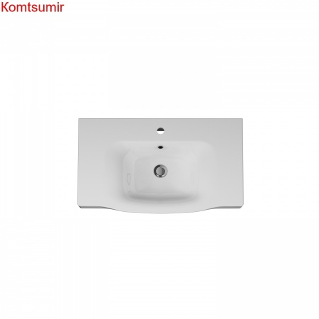 M80WCC0802WG Like, Раковина мебельная, керамическая, 80 см, встроенная, цвет: белый, глянец