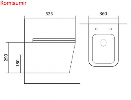 Set Aquatek Либра N-14 new Комплект: унитаз Aquatek Либра N-14+инсталляция Aquatek