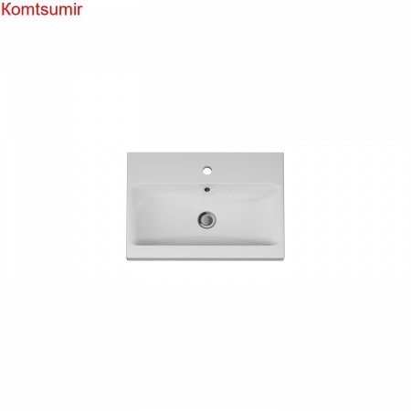 M90WCC0602WG GEM, Раковина мебельная, керамическая, 60 см, встроенная, цвет: белый, глянец