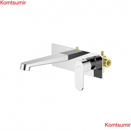Смеситель для раковины настенный (внешняя и скрытая часть) AQUATEK AQ1213CR ОБЕРОН