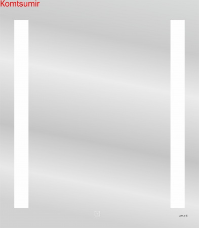 Зеркало: LED 020 base 70*80, с подсветкой, белый, Сорт1 Зеркало: LED 020 base 70*80, с подсветкой, белый, Сорт1