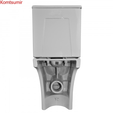 Унитаз-компакт Azario FRETTA ROUND N 340х650х770 напольный, безободковый, c быстросьемным сиденьем микролифт (AZ-1038A)