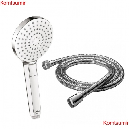 Промо-комплект Ideal Standard состоящий из душевой лейки и металлического шланга для душа 1,5м, хром (B2231AA/150)