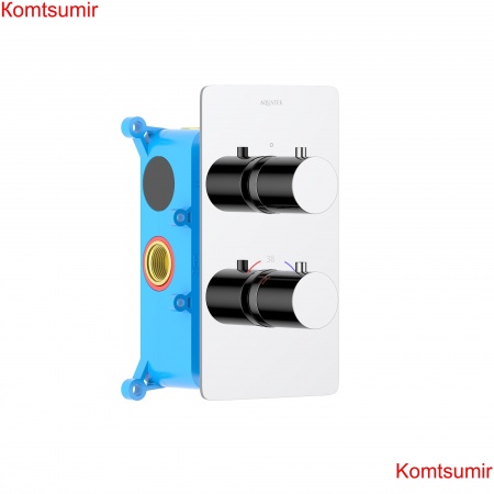 Термостатический смеситель для ванны (внешняя и скрытая часть) AQUATEK AQ1392CR ЕВРОПА