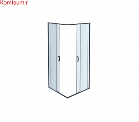 Aquatek Душевой уголок квадратный, двери раздвижные 900x900x2000 профиль черный, стекло прозрачное Aquatek Душевой уголок квадратный, двери раздвижные 900x900x2000 профиль черный, стекло прозрачное