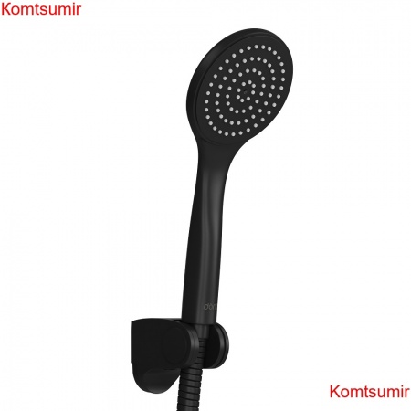 Dorff D0208000BL Comfort душевой набор: лейка 1f, шланг, держатель, черный