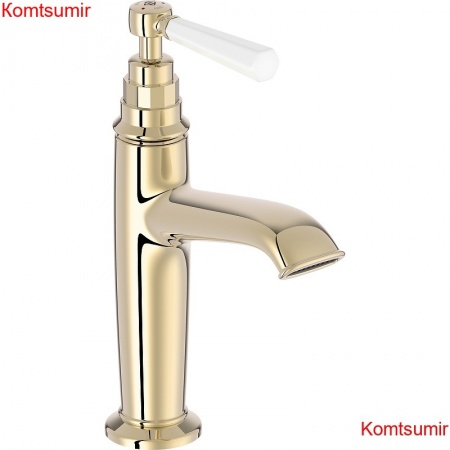 Смеситель для раковины Jacob Delafon Cleo 1889 с донным клапаном, золото глянцевое (E24307-BGG)