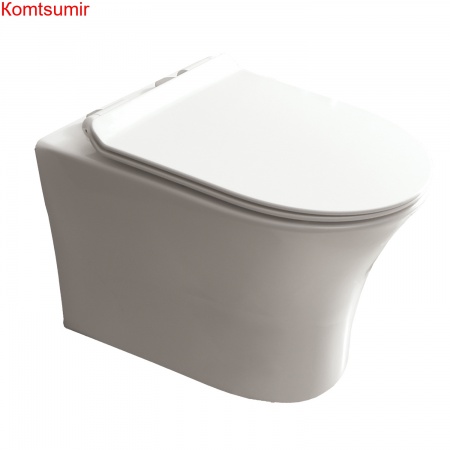 Унитаз подвесной AZARIO FRETTA ROUND 485x360x365 безободковый с сиденьем микролифт (AZ-2617E) Унитаз подвесной AZARIO FRETTA ROUND 485x360x365 безободковый с сиденьем микролифт (AZ-2617E)