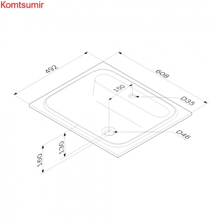 M8FWPC0600WM Func, Раковина мебельная, литьевой мрамор, 60 см, цвет белый матовый