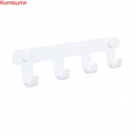 Планка 4 крючка Fixsen, FX-805W-4, белый