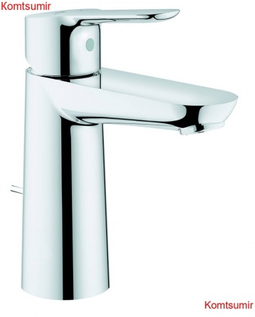 Смеситель для раковины GROHE BauEdge с донным клапаном, M-Size, хром (23758000)