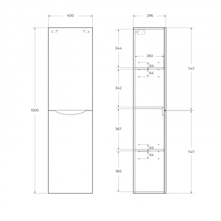 Шкаф подвесной BelBagno FLY-MARINO-1500-2A-SC-RW-P-L Шкаф подвесной BelBagno FLY-MARINO-1500-2A-SC-RW-P-L