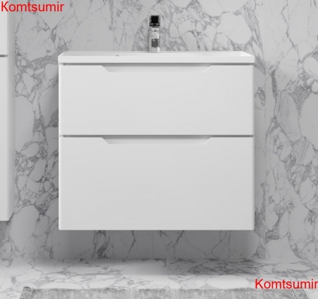 Тумба Wector 70 подвесная белая