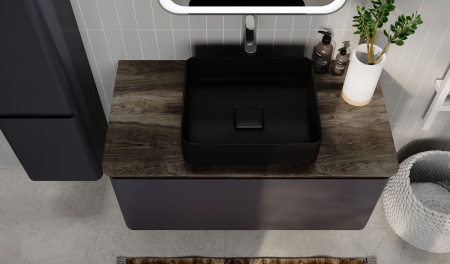 Тумба Morelle 100 подвесная Антрацит/Трюфель