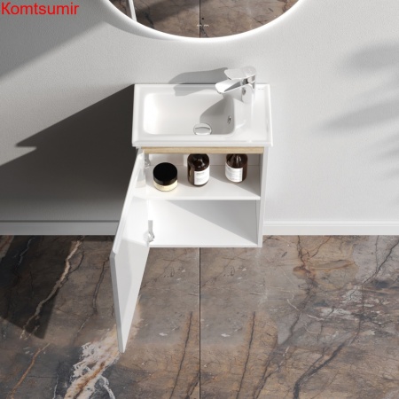 M85AFHX0451WG X-Joy, База под раковину, подвесная, 45 см, 1 дверца, белый глянец