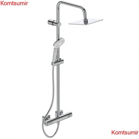 Душевая система Ideal Standard Idealrain, термостатический картридж, хром (A6985AA)