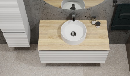 Тумба Cossety 100 подвесная Белый/Дуб Мавелла голд