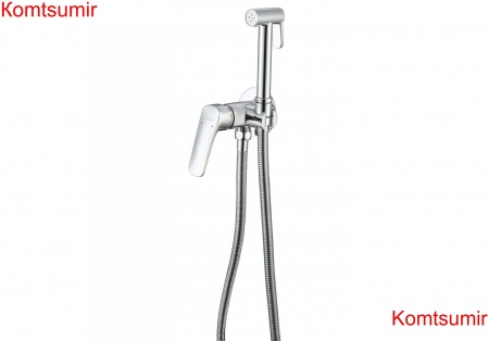 Комплект для гигиенического душа встроенный AQUATEK (cмеситель + гигиеническая лейка + шланг) AQ1019CR ВЕГА