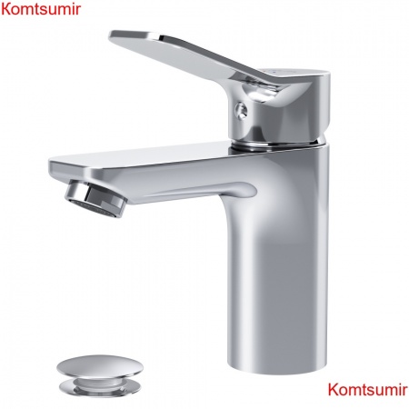 AM.PM F85A82100 X-Joy, смеситель для умывальника с д/к, излив 100 мм, хром, шт