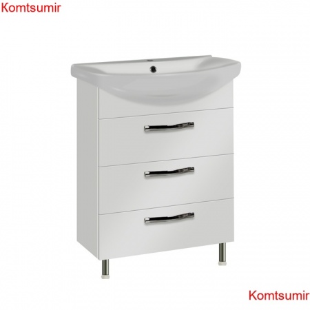 Тумба под раковину AQUATON Ария 65 Н белая (1A123401AA010)