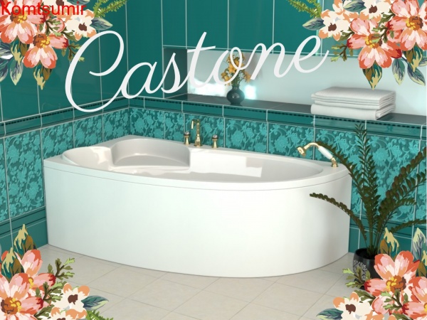 Ванна из искусственного камня Сastone Диана L/R 159x98