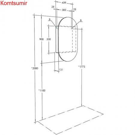 Зеркало-шкаф AQUATON Оливия 50 R правый, белый (1A254502OL010)