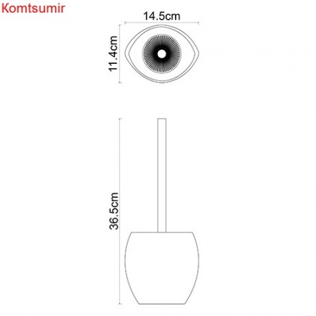WasserKRAFT Eider K-33327 Щетка для унитаза