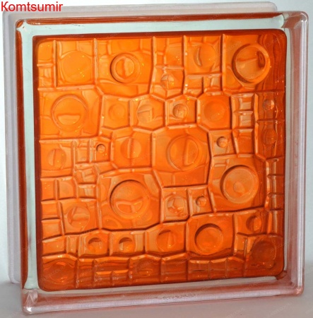 Стеклоблоки Vitrablok окрашенные внутри (Чехия)