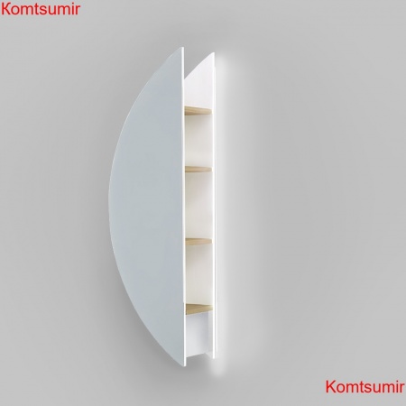 Зеркало-пенал Solis new 34 (маленький полукруг)