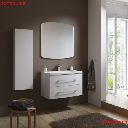 Тумба с раковиной Aqwella 5 stars Neringa 80 белая