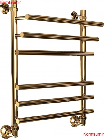 Полотенцесушитель водяной Двин F primo 60/50 1" - 3/4" - 1/2" золотой хром