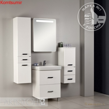 Тумба под раковину AQUATON Америна 60 Н, белая (1A169201AM010)