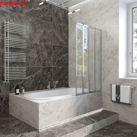 Шторка на ванну Veconi PL-74R 120*150