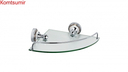 Полка стеклянная угловая Fixsen Bogema FX-78503A