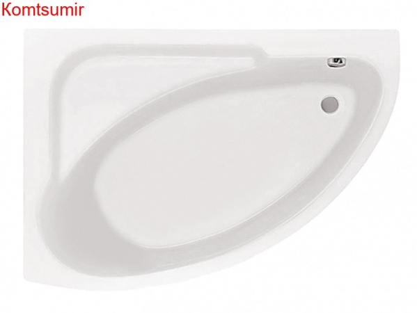 Ванна акриловая Santek Гоа асимметричная 150х100 левосторонняя белая