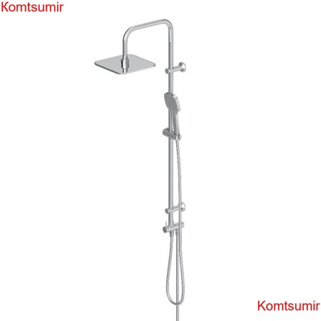 Dorff D0712000 Norma душевая система  с квадратными лейками, хром Dorff D0712000 Norma душевая система  с квадратными лейками, хром