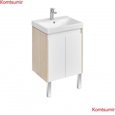 Тумба под раковину AQUATON Сканди 55 Doors универсальная, Белый/Дуб Верона (1A278801SDB20) Тумба под раковину AQUATON Сканди 55 Doors универсальная, Белый/Дуб Верона (1A278801SDB20)