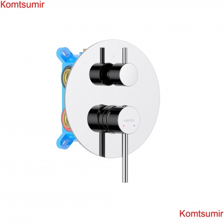 Смеситель для ванны 3 режима (внешняя и скрытая часть) AQUATEK AQ1347CR ЕВРОПА