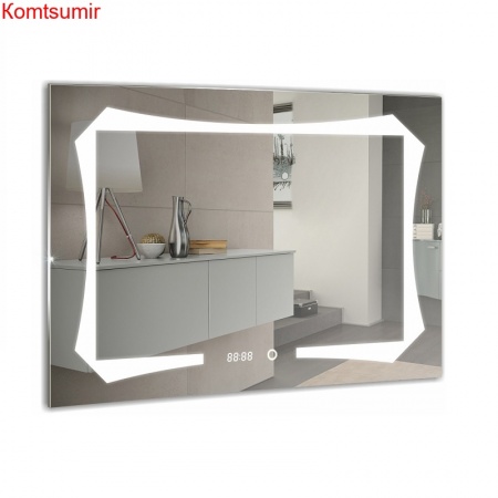 Зеркало Azario OTTO 800*600 сенсор выкл+часы Зеркало Azario OTTO 800*600 сенсор выкл+часы