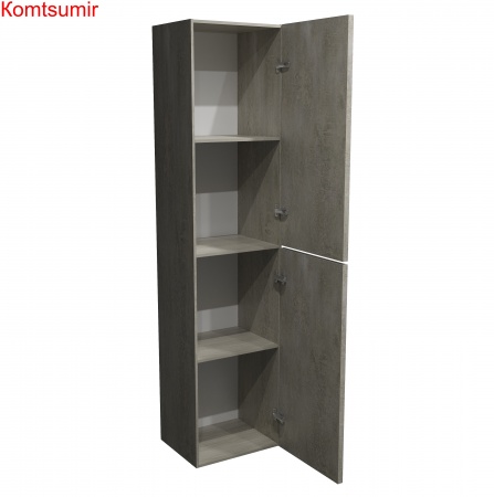 Пенал Djena Амелия 2 двери подвесной 35 правый Цемент