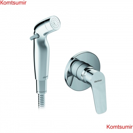 Damixa 777510001 Jupiter, смеситель монтируемый в стену с гиг. душем, хром Damixa 777510001 Jupiter, смеситель монтируемый в стену с гиг. душем, хром