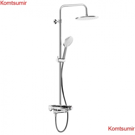 Damixa 977760000 Jupiter душевая система с ванно-душевым ТМС смесителем-полкой, хром