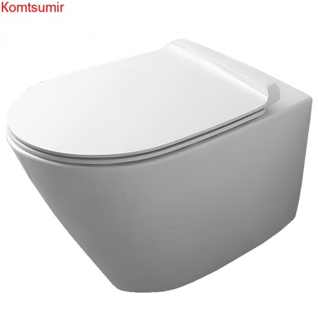 Унитаз подвесной Simas Gambassi 375х565х340 безободковый, с креплением F85, белый (GA18bi) Унитаз подвесной Simas Gambassi 375х565х340 безободковый, с креплением F85, белый (GA18bi)