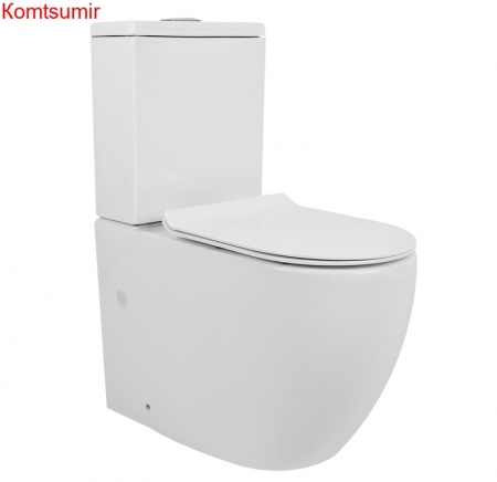 Унитаз напольный Azario CORSA 630x380x830 безободковый с бачком и сиденьем микролифт (AZ-2062S) Унитаз напольный Azario CORSA 630x380x830 безободковый с бачком и сиденьем микролифт (AZ-2062S)