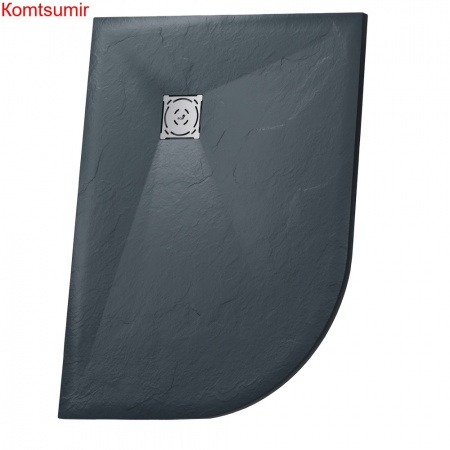 Душевой поддон асимметричный RGW ST/AR-G Графит 900x1200