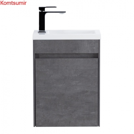 База под раковину подвесная BelBagno PIETRA MINI-400-1A-SO-SCM-R Stucco Cemento