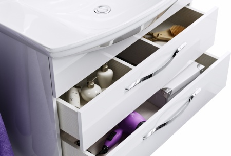 Тумба с раковиной Aqwella Allegro 105 с 2 ящиками