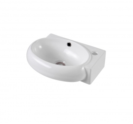 Раковина подвесная угловая AQUATEK AQ5304-00 420*280*145 мм , смеситель справа