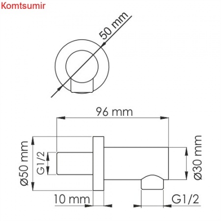 WasserKRAFT A111 Подключение шланга