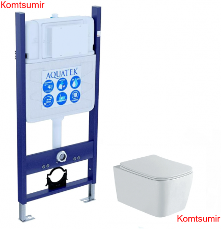 Set Aquatek Либра N-14 new Комплект: унитаз Aquatek Либра N-14+инсталляция Aquatek